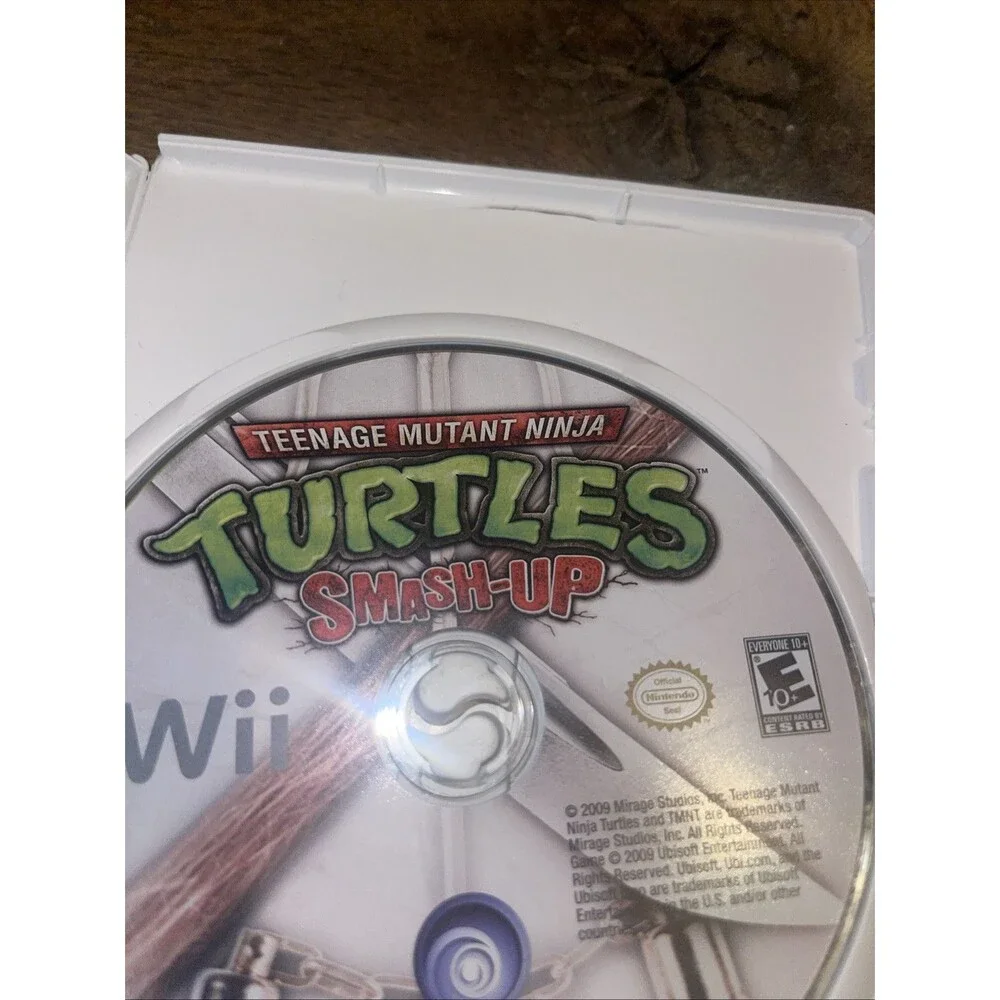 Teenage Mutant Ninja Turtles Smash Up Nintendo Wii W/ Manual & Tested